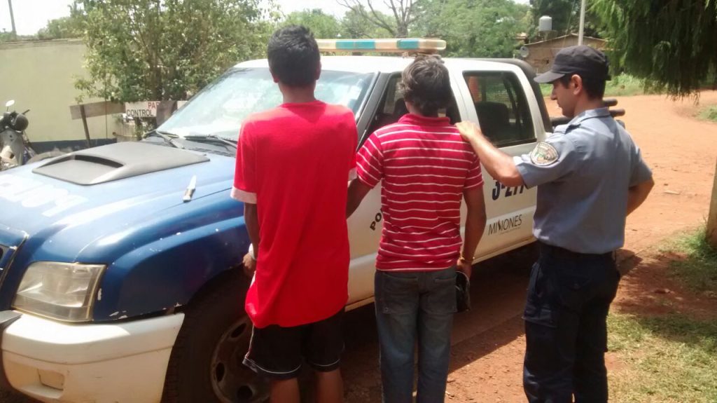 Jóvenes detenidos por ocasionar disturbios en la calle