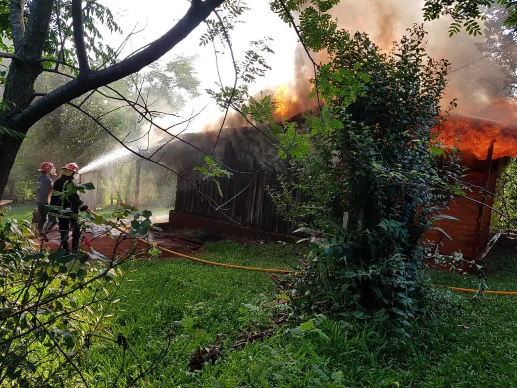 Se incendió otra vivienda en Oberá