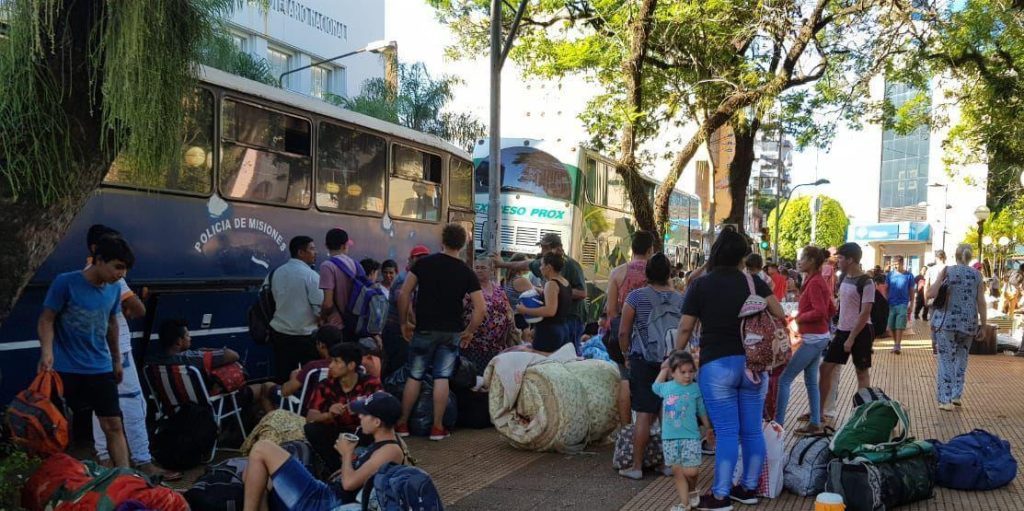 Tareferos vuelven de Posadas,luego de dias sin respuesta y cruces con la Policía