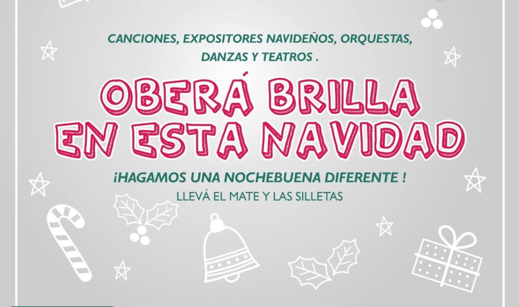 Este sábado 28 se realiza la 4ta edición de “Oberá Brilla en esta Navidad”