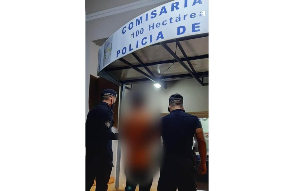 Un joven fue detenido en Cien Hectáreas por agredir a otro y amenazarlo con un machete