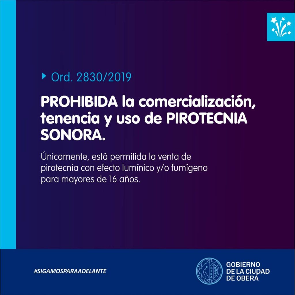 Prohibida venta y uso de pirotecnia sonora