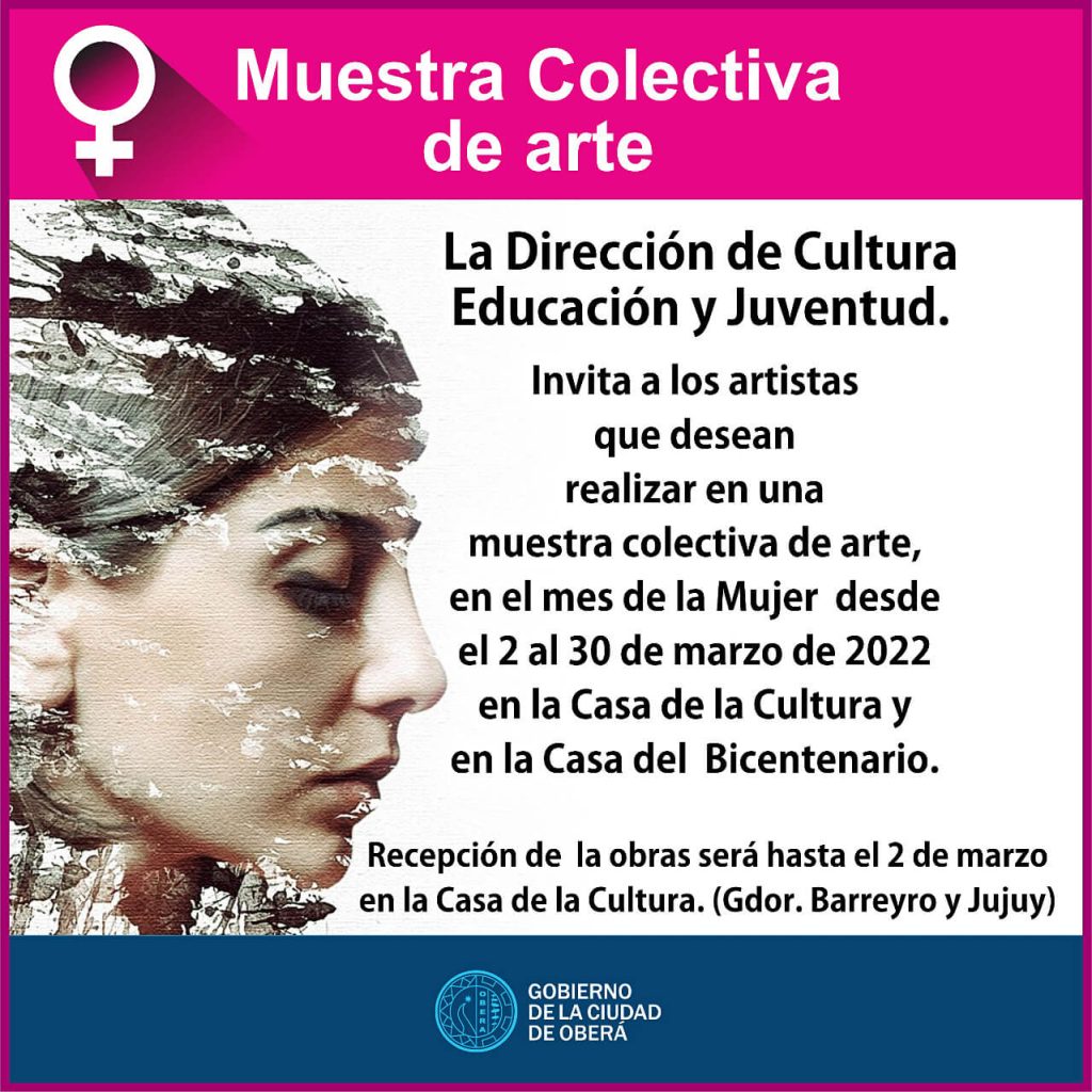 Inscripciones para muestra colectiva de arte