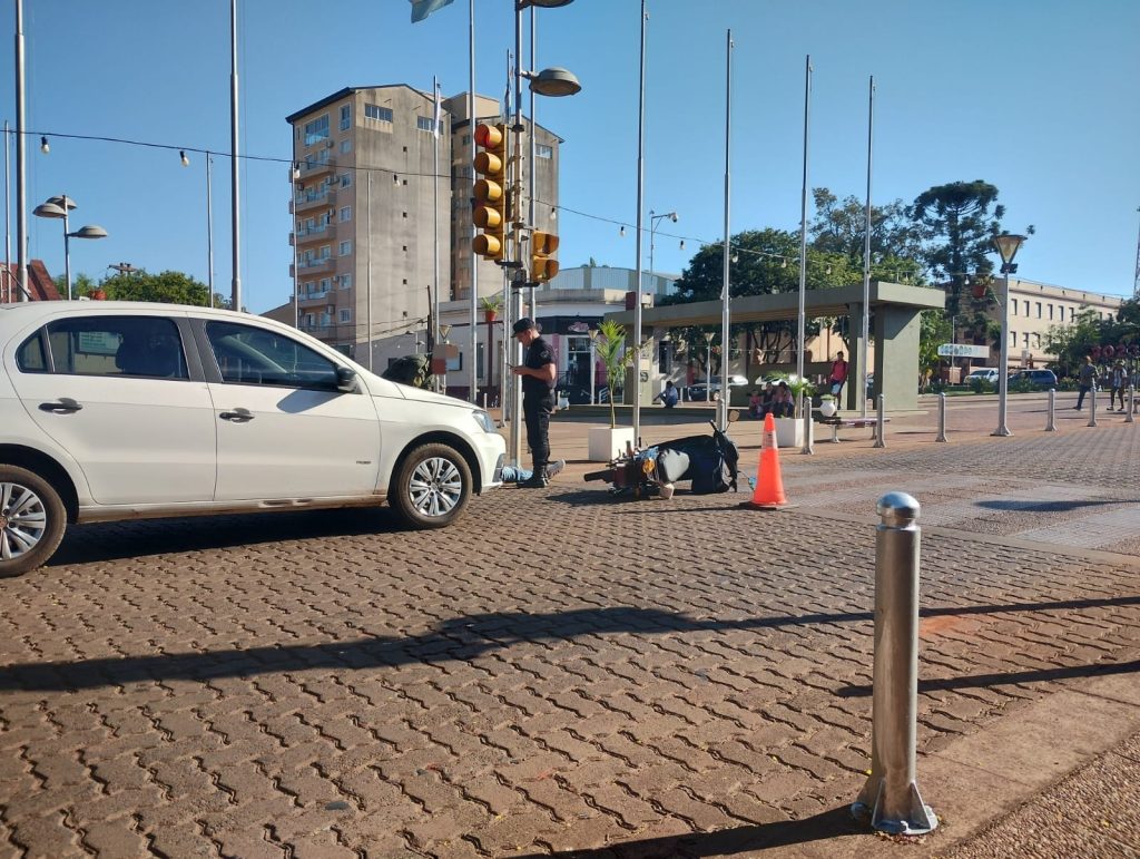 Siniestro vial con lesionado en Oberá