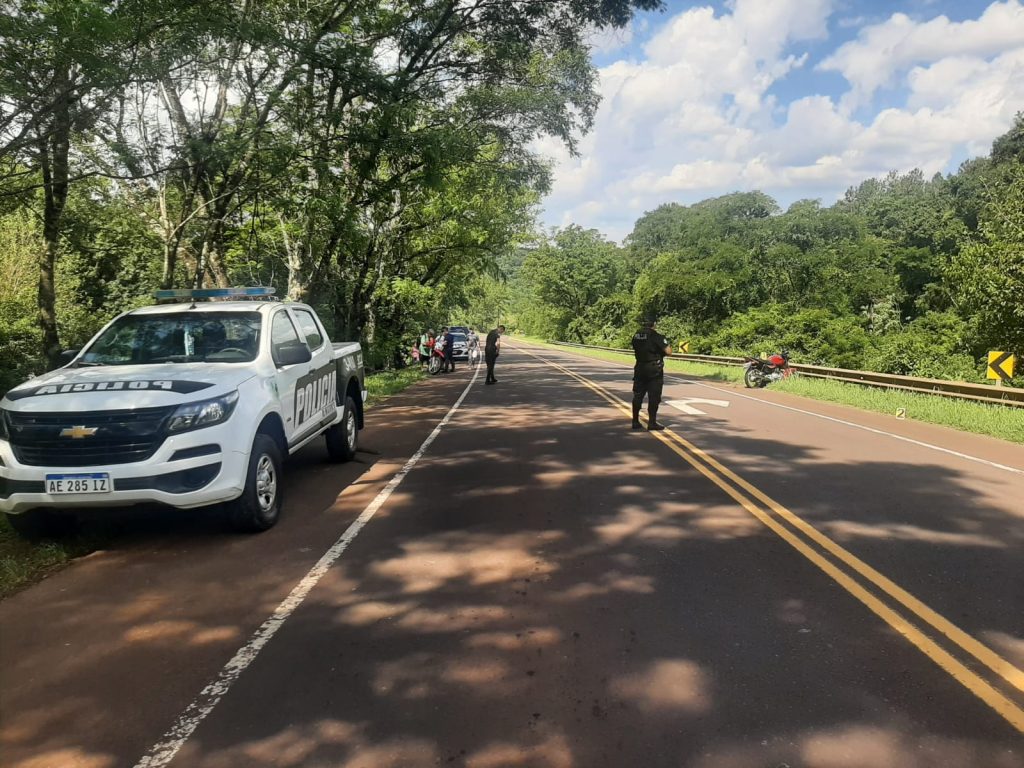 Una motocicleta despistó en San Martin dejando como saldo dos lesionados