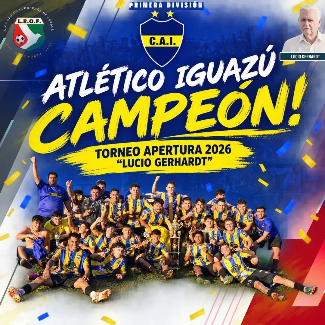 Atlético Iguazú y River de Villa Bonita los mejores del Apertura de Fútbol