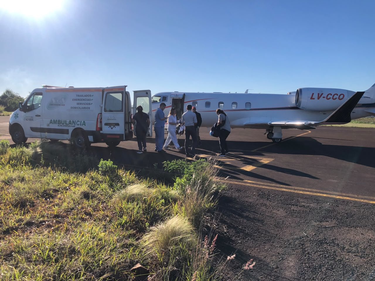 Una turista que visitó Oberá fue trasladada en un avión sanitario a Buenos Aires