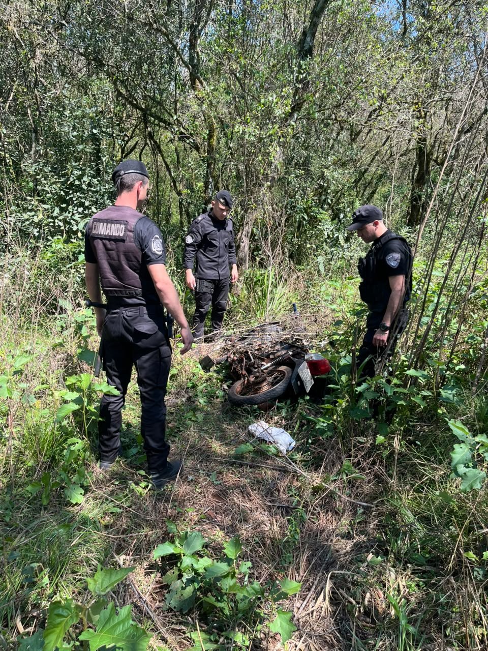 Tras semanas de investigación, recuperaron una motocicleta robada en Campo Viera