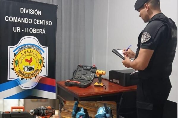 Recuperaron herramientas robadas de una obra en construcción de Oberá