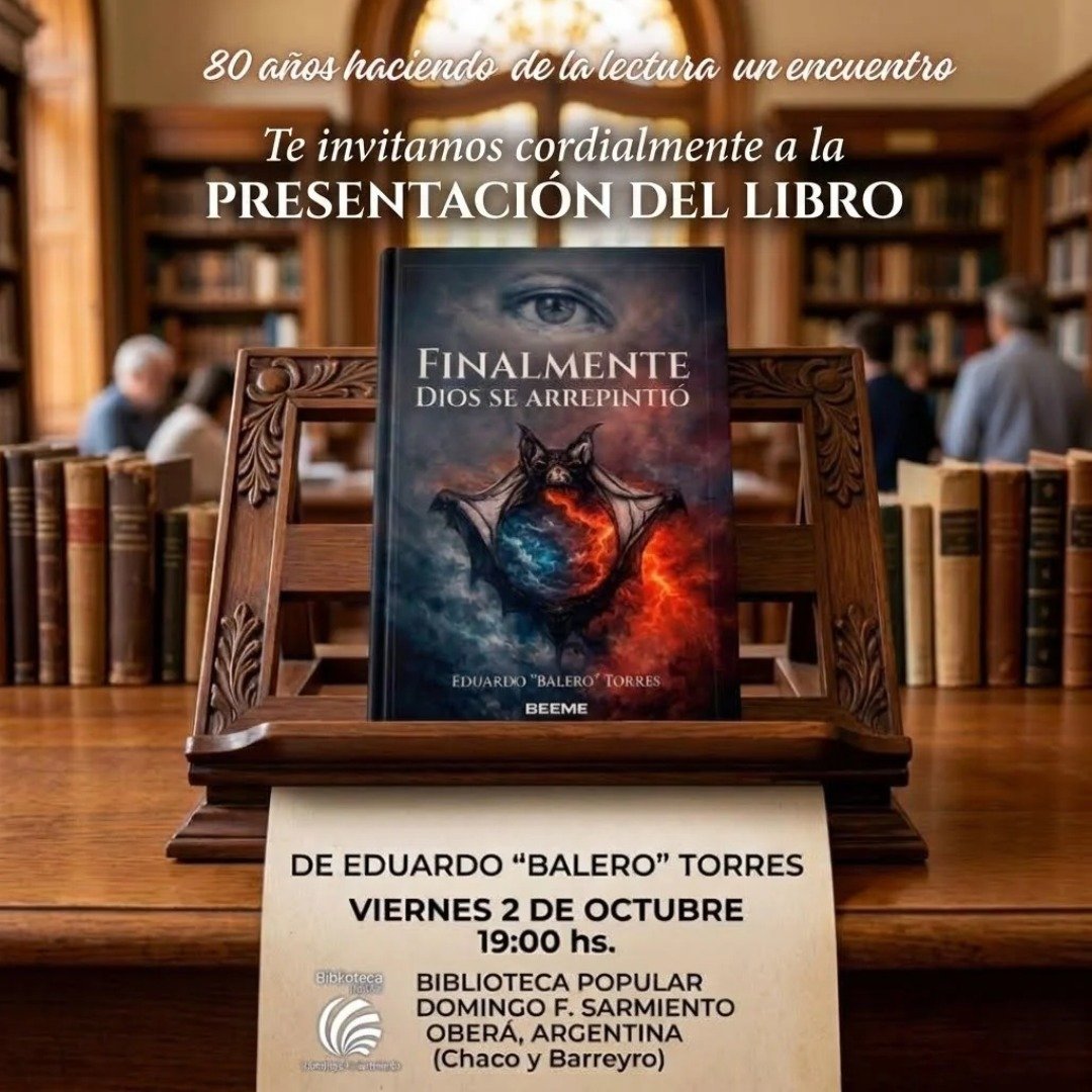 La Biblioteca Sarmiento recibe a Eduardo “Balero” Torres para presentar su nueva novela