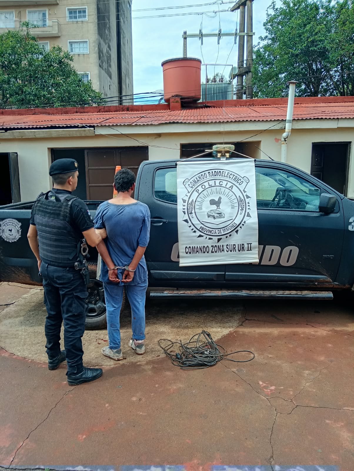 Las cámaras permitieron identificar a un hombre acusado de robar en una obra de Oberá