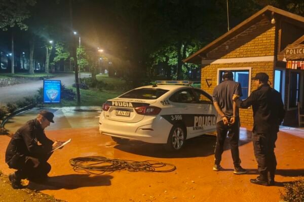 Detuvieron a un hombre acusado de robar cables en el Parque de las Naciones