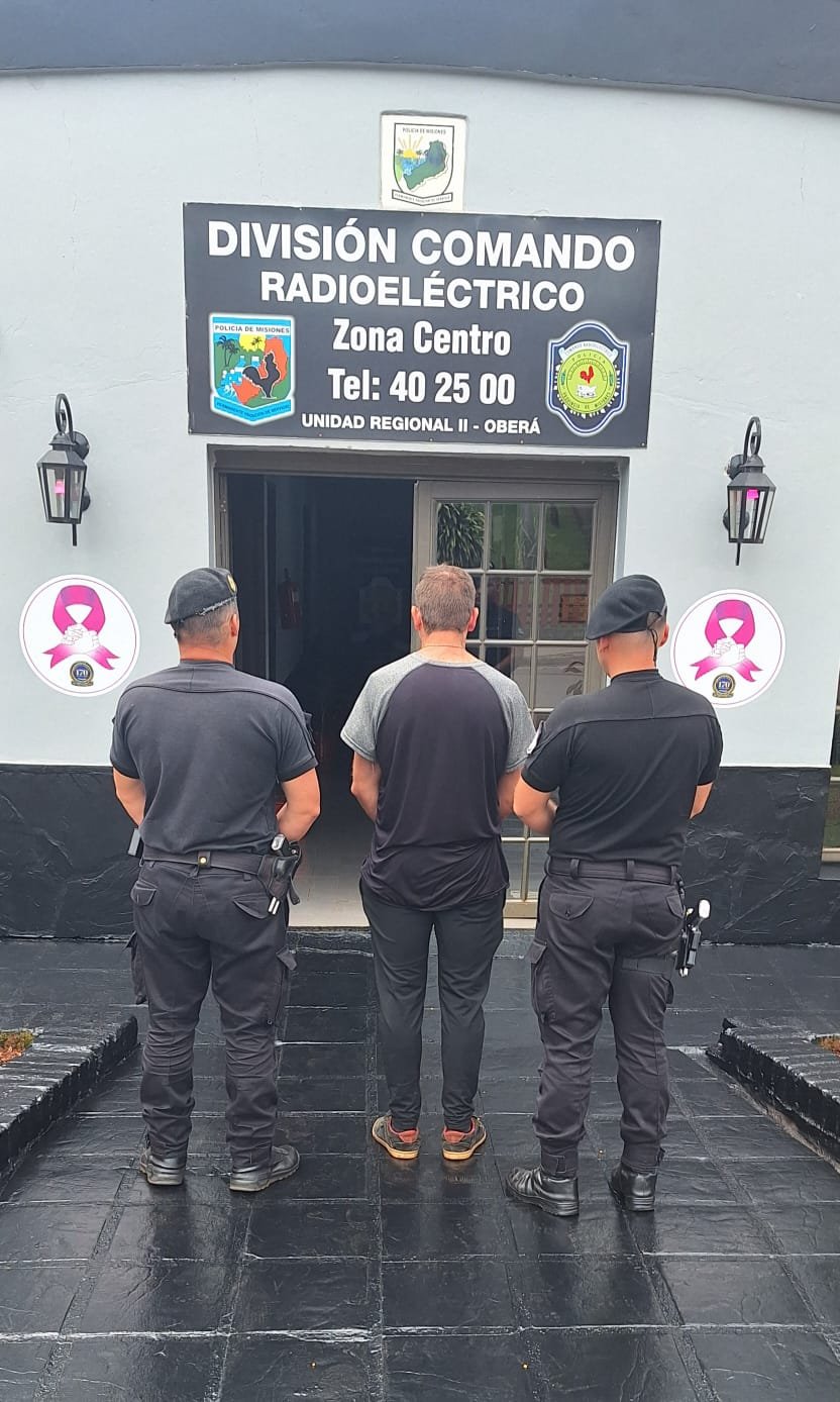 Detuvieron en Oberá a un hombre acusado de violar una prohibición de acercamiento