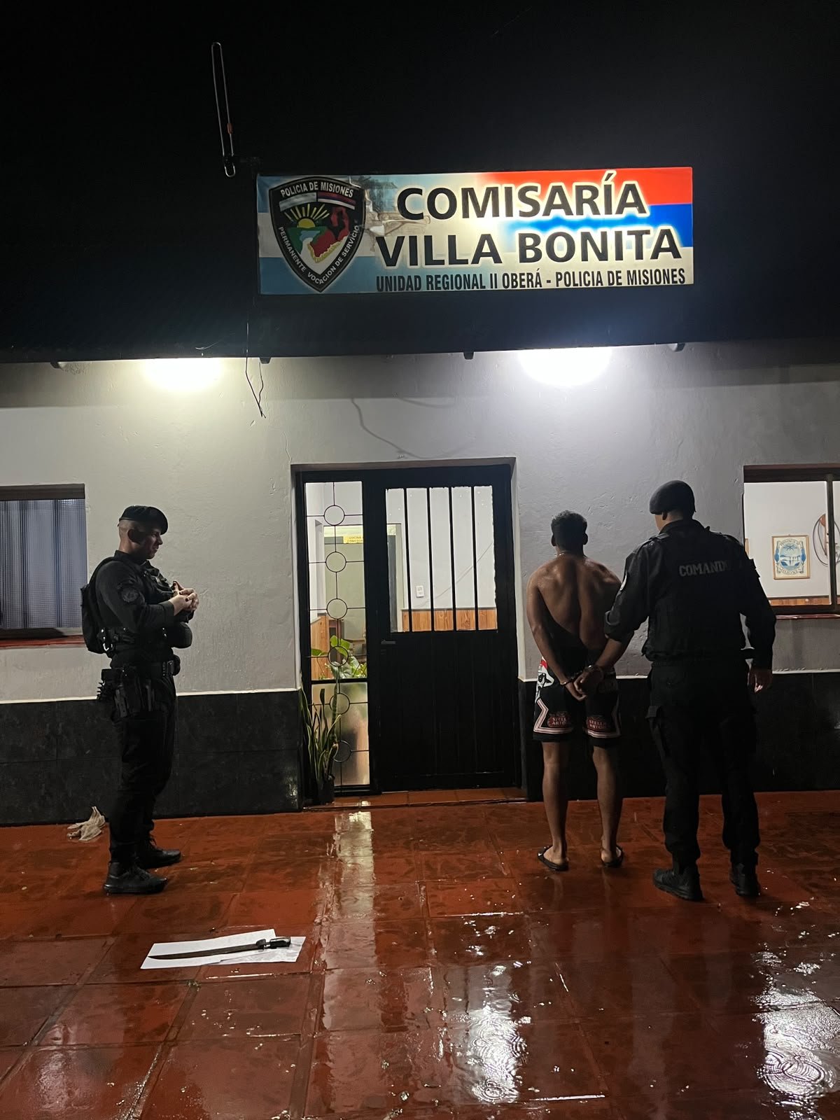 Detuvieron a uno de los hermanos acusados de atacar a machetazos a un hombre en Arroyo Acaraguá