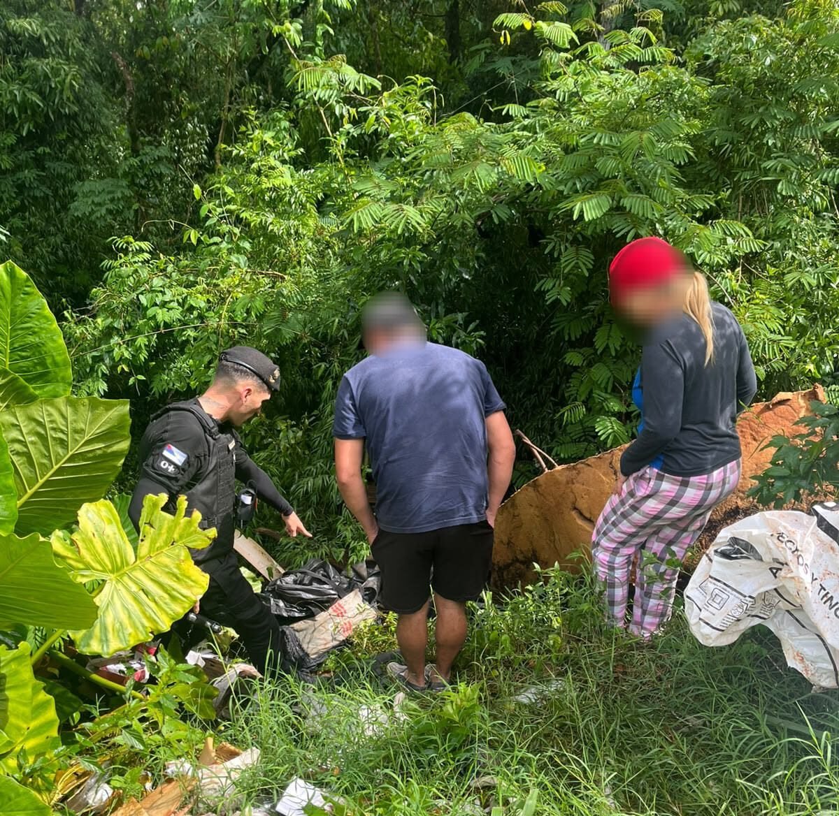 Secuestraron más de 15 kilos de marihuana en una zona de monte de Oberá