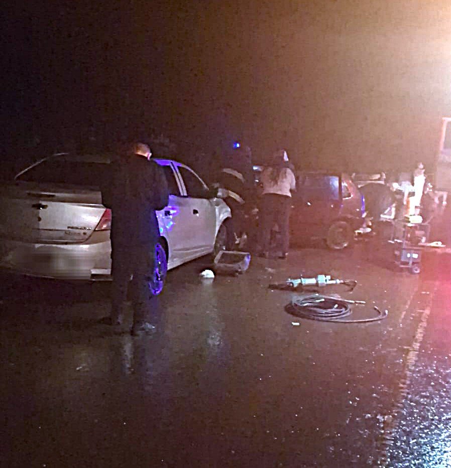 Cinco personas heridas tras un siniestro vial en Campo Grande