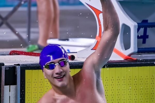 José Vazquez con la Selección Argentina de Natación en Brasil
